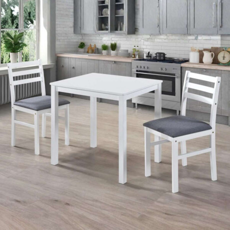 Juego de Comedor 2 sillas New Starter Blanco