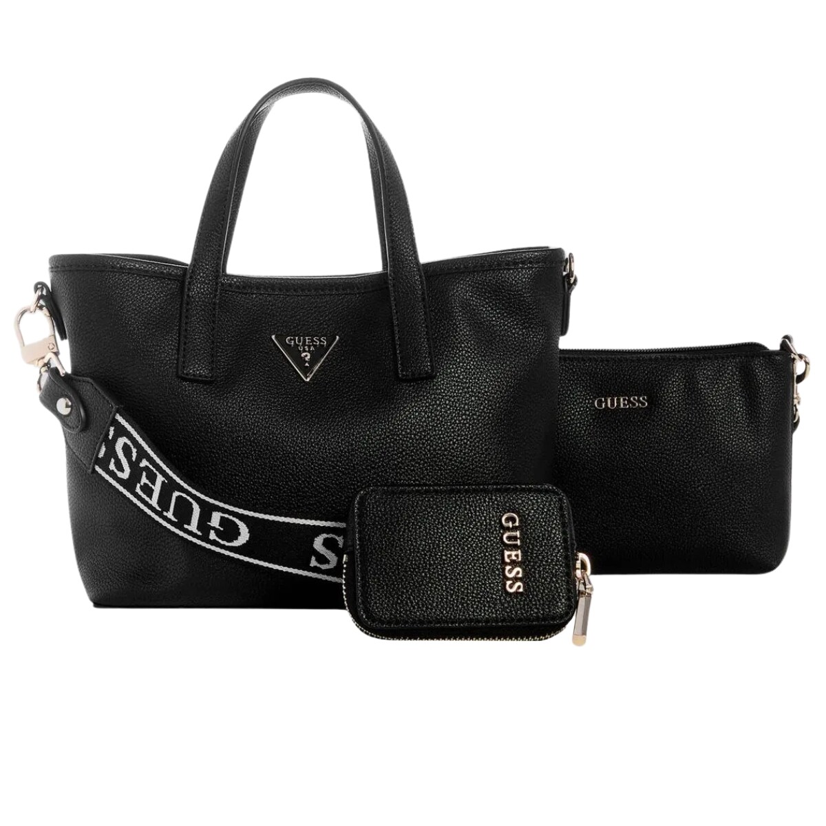 Cartera Guess BG869175-BLA 21X10X18Cm Universo Binario - NEGRO 