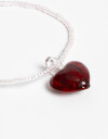 Pulseras Flexibles Con Dijes Pulsera Flexible Beads Y Corazón - Dorado