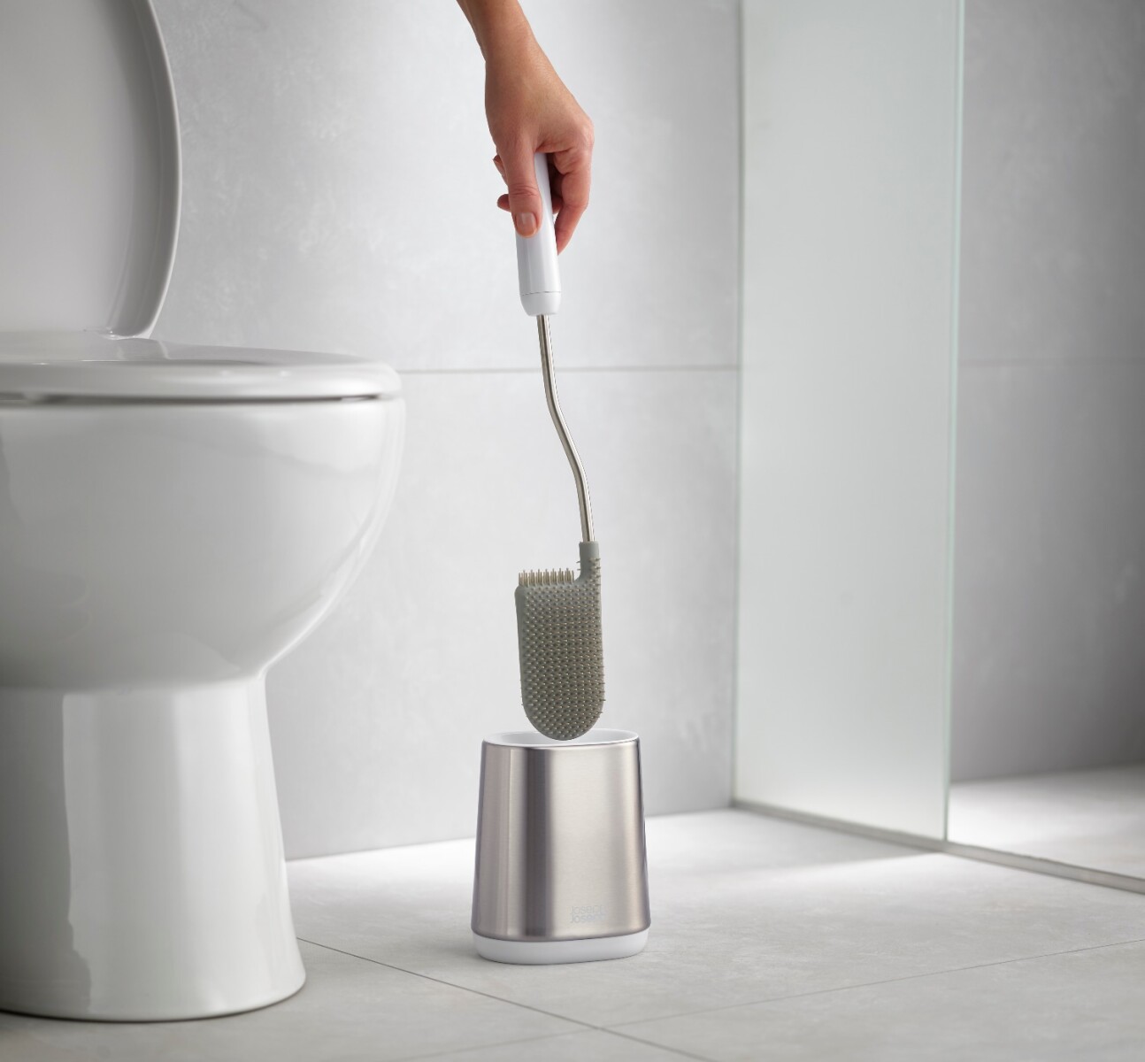 Escobilla para Toilette Joseph Joseph Duo Flex™ Lite Steel 