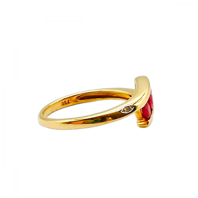 Anillo Trilogy-Oro 18k-Piedra Rubi-AN9511 conpiedra