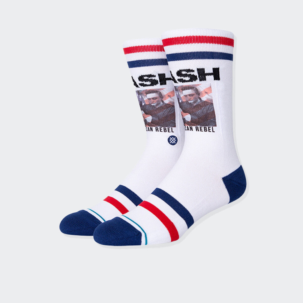 Medias Stance Cash American Rebel - Blanco 