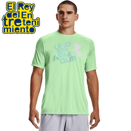 Remera Camiseta Under Armour Ua Velocity Graphic Verde