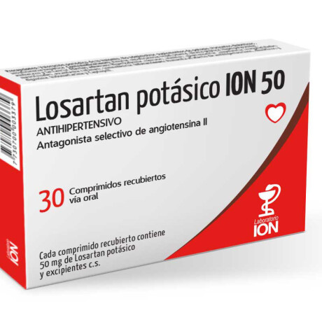 Losartán Ion 50mg 30 Comprimidos Losartán Ion 50mg 30 Comprimidos