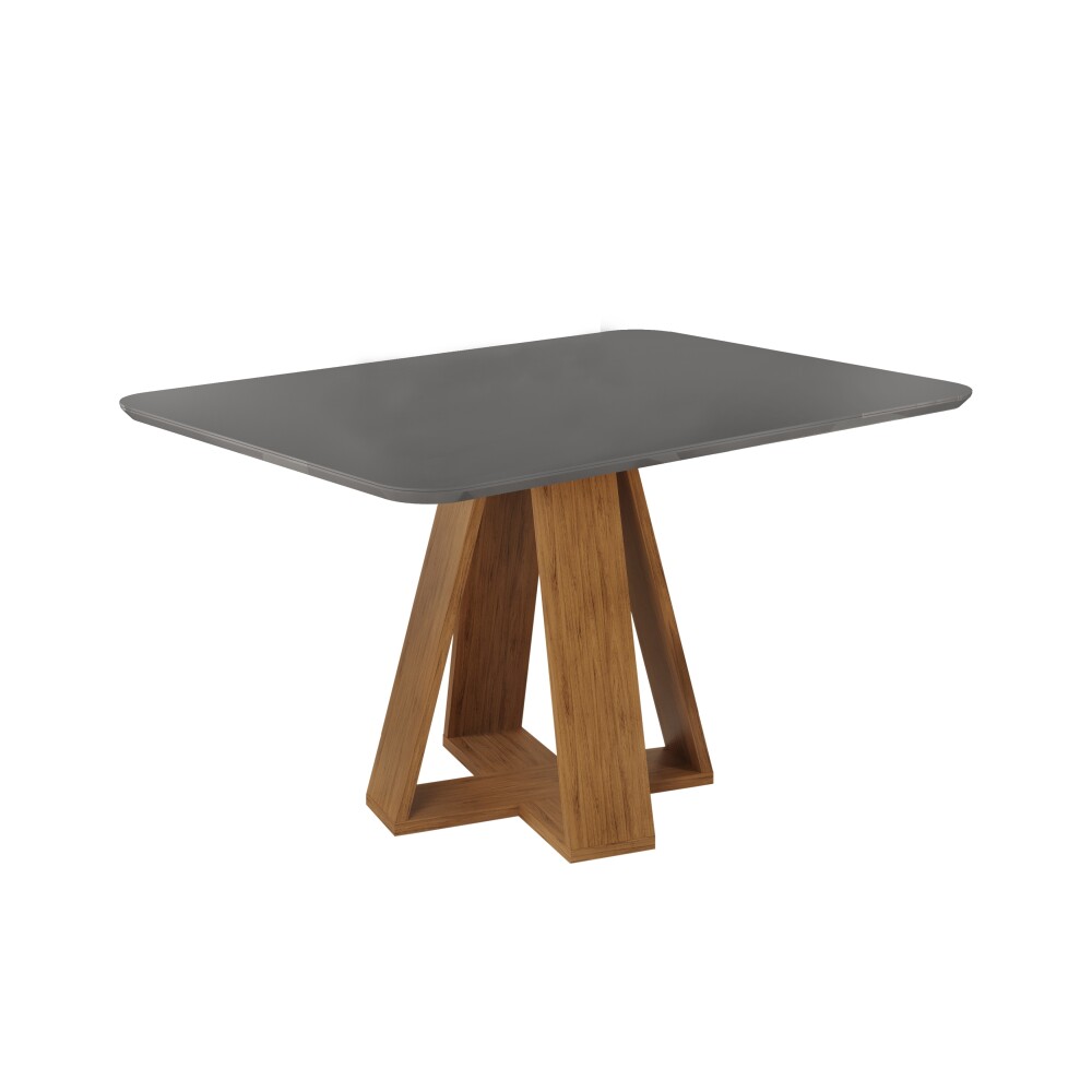 Mesa de Comedor Celeste Blanco Gris