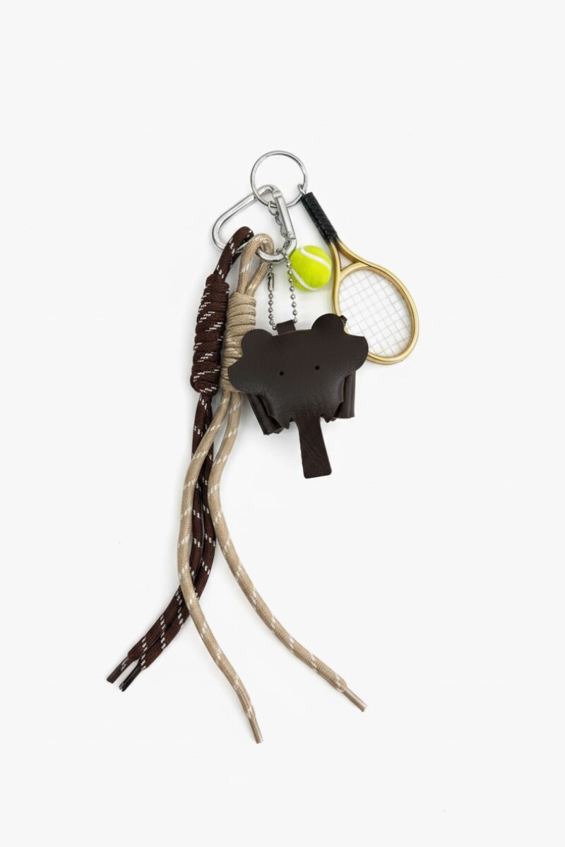 Llavero flor chocolate