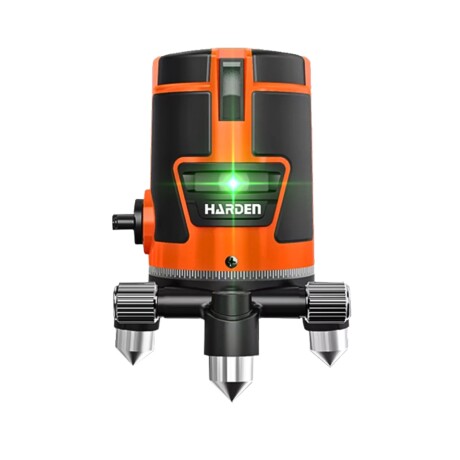 NIVEL LASER 5 LINEAS AUTONIVELANTE BAT. RECARGABLES HARDEN ++ Sin color