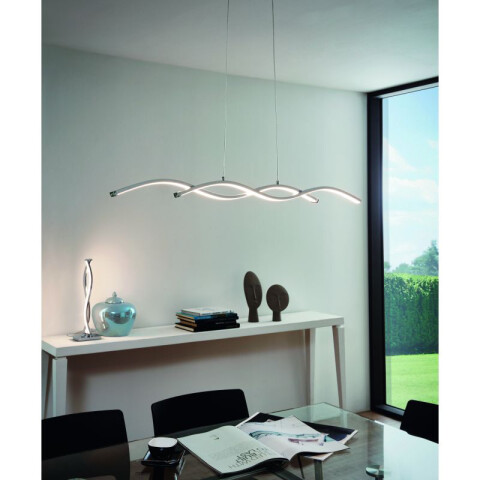 Lámpara colgante LED acero cromado 28W LASANA 2 EG0857