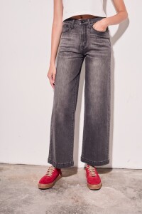 Jean Wide Denim Gris