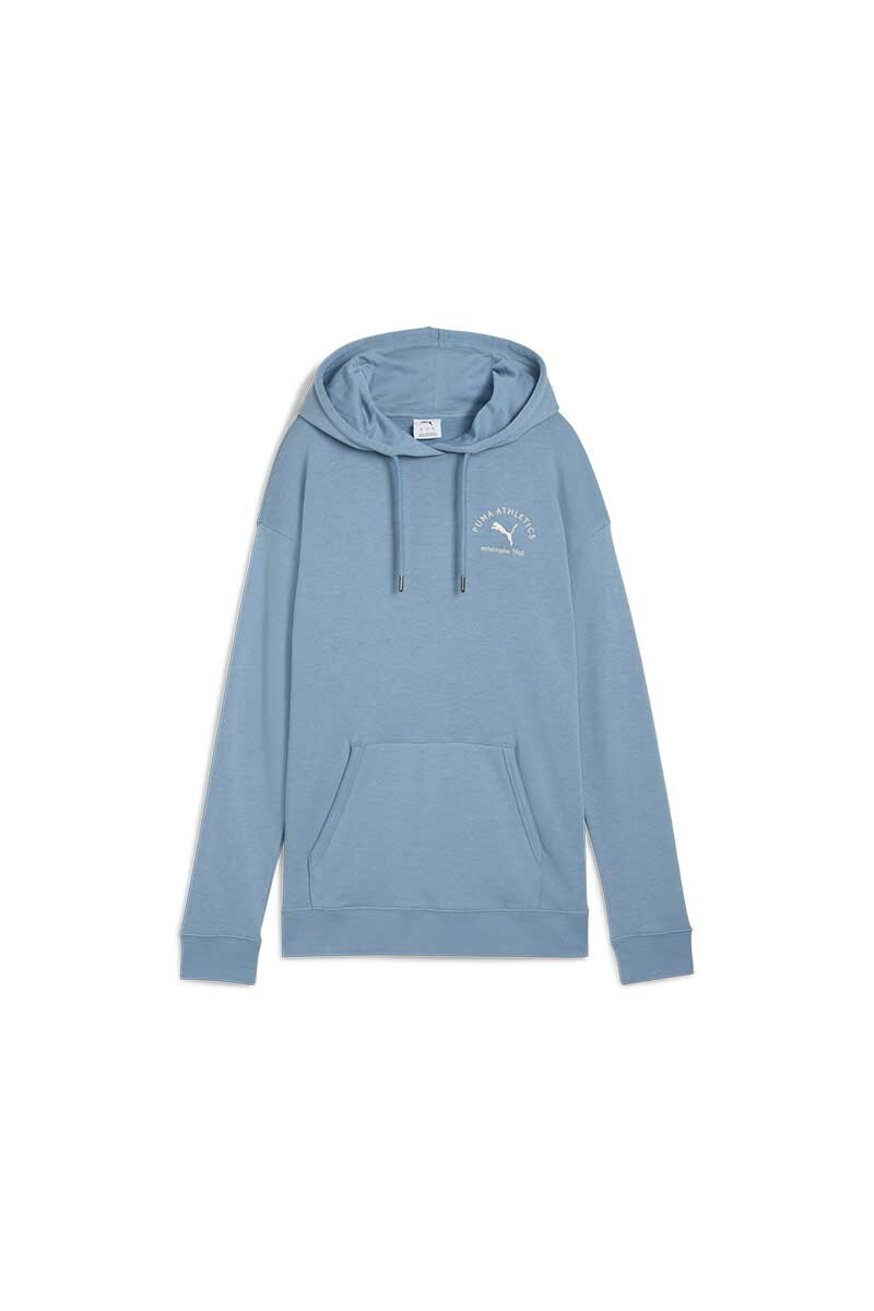 CANGURO PUMA DAMA CLASS RELAXED HOODIE Celeste