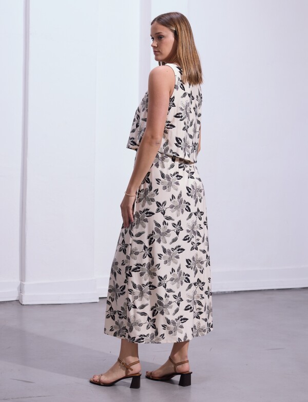 Vestido Maxi Printed BEIGE/MULTI