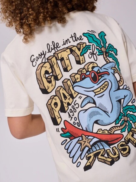 T-SHIRT RUSTY QUIQUE TEEN CRUDO