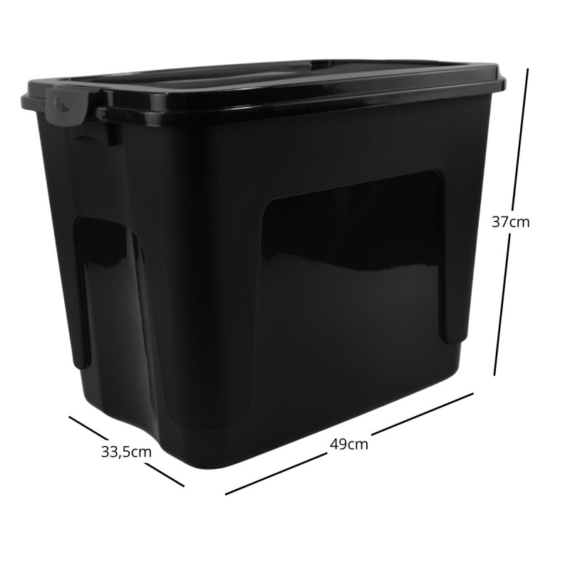 Caja organizadora 40lt NEGRO