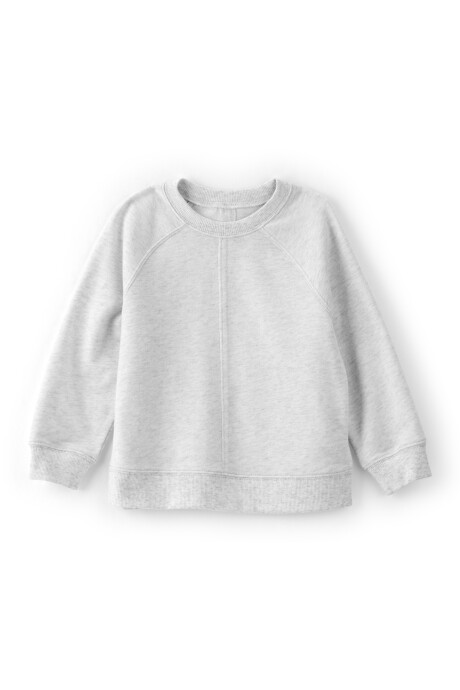 Buzo de algodón, manga larga, gris jaspeado Buzo de algodón, manga larga, gris jaspeado