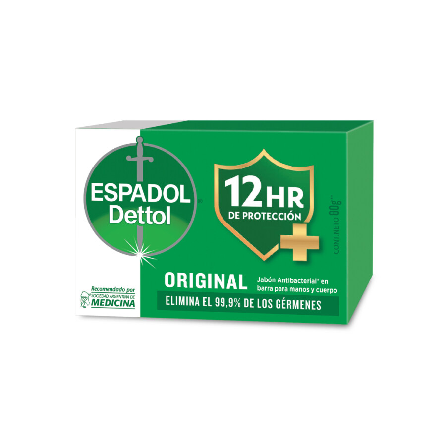 Jabón Espadol Antibacterial en Barra Original 80 g Jabón Espadol Antibacterial en Barra Original 80 g