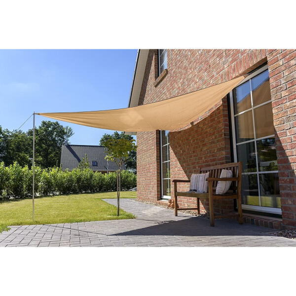 Malla Sombra Vela Toldo 3.6 X 3.6 Mts Jardín Patio Y Malla Sombra Vela Toldo 3.6 X 3.6 Mts Jardín Patio Y