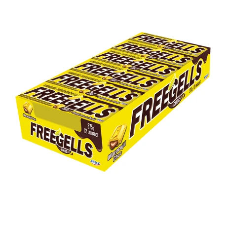 Pastillas FREEGELLS x12 Unidades Maracuyá con Chocolate