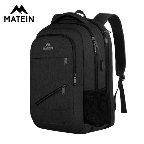 Mochila Viaje Urbana Antirrobo Notebook Matein 103500 Negro