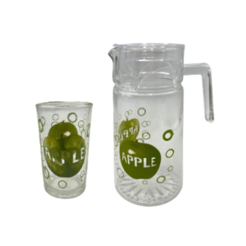 JUEGO DE JARRA CON VASOS DE VIDRIO SET x7 JUEGO DE JARRA CON VASOS DE VIDRIO SET x7