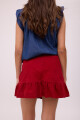 FALDA ULA COURO Rojo
