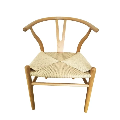 Silla Wishbone - Madera y Ratán natural Silla Wishbone - Madera y Ratán natural