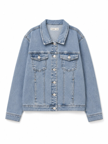 CAMPERA JEAN APPLE AZUL