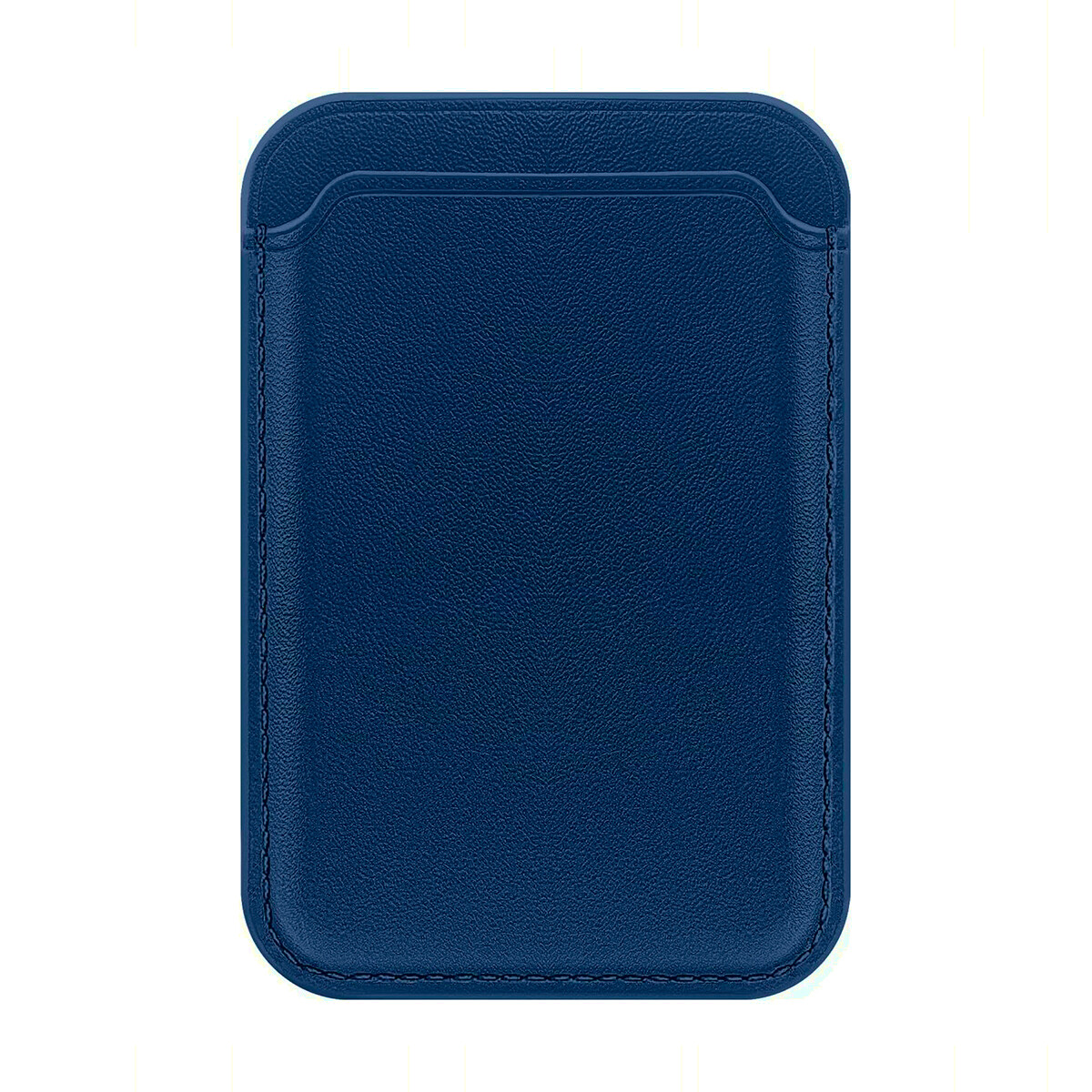 Tarjetero para Celular Tipo Billetera de Cuero Magnético MagSafe Blue