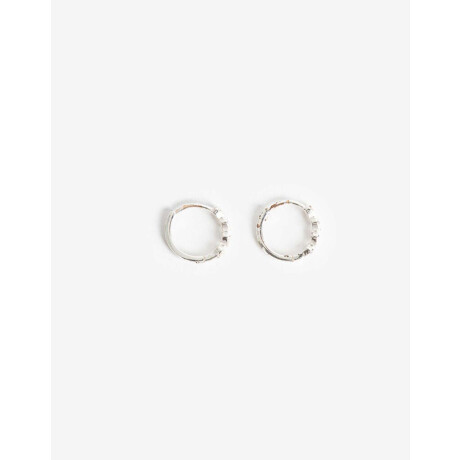 Argollas Plata 925 Con Cubic Plateado