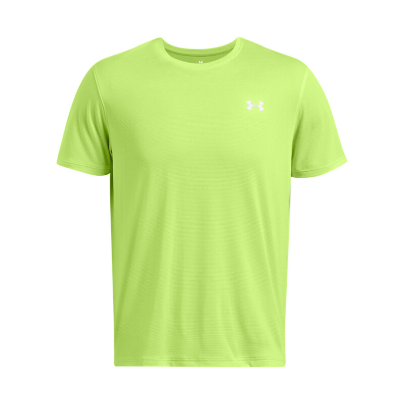 UA LAUNCH SHORTSLEEVE-YLW GRN-304