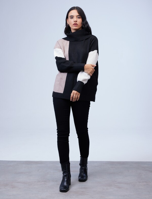 Buzo Colorblock MULTI/TOSTADO