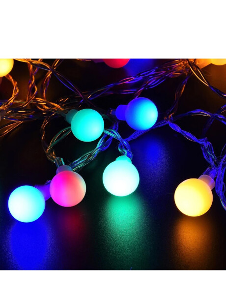 Guía de luces LED de bolas decorativa 5 m 40 lámparas Guía de luces LED de bolas decorativa 5 m 40 lámparas