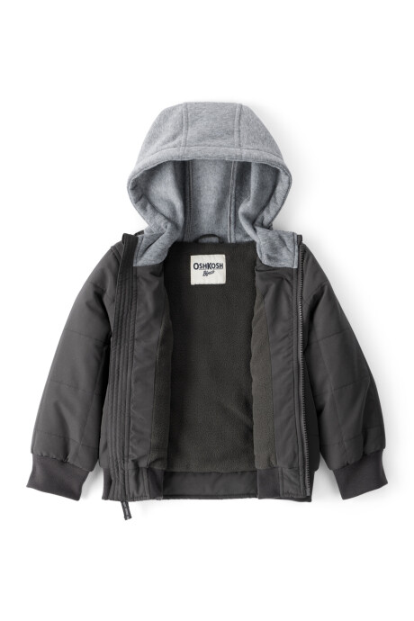 Campera bomber resistente al agua, negra Campera bomber resistente al agua, negra