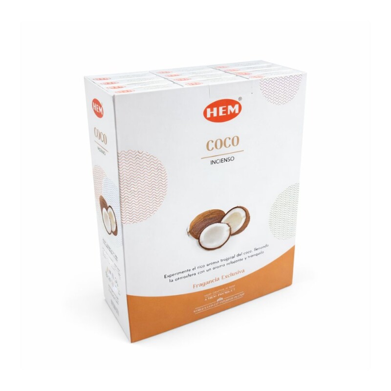 INCIENSO HEM PREMIUM 25 GR X12 Coco