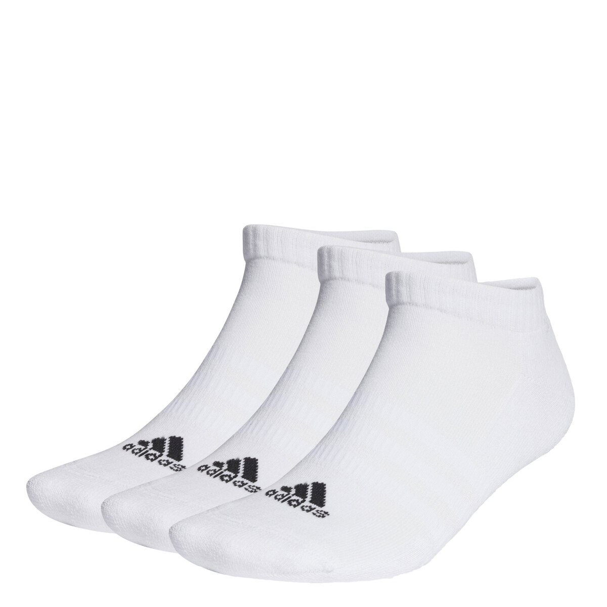 Medias Unisex Adidas x3 Cushioned - Blanco - Negro 