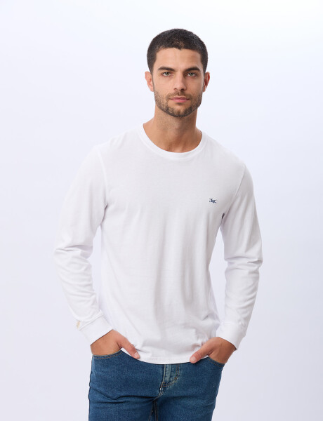 REMERA LISA DE ALGODÓN Blanco