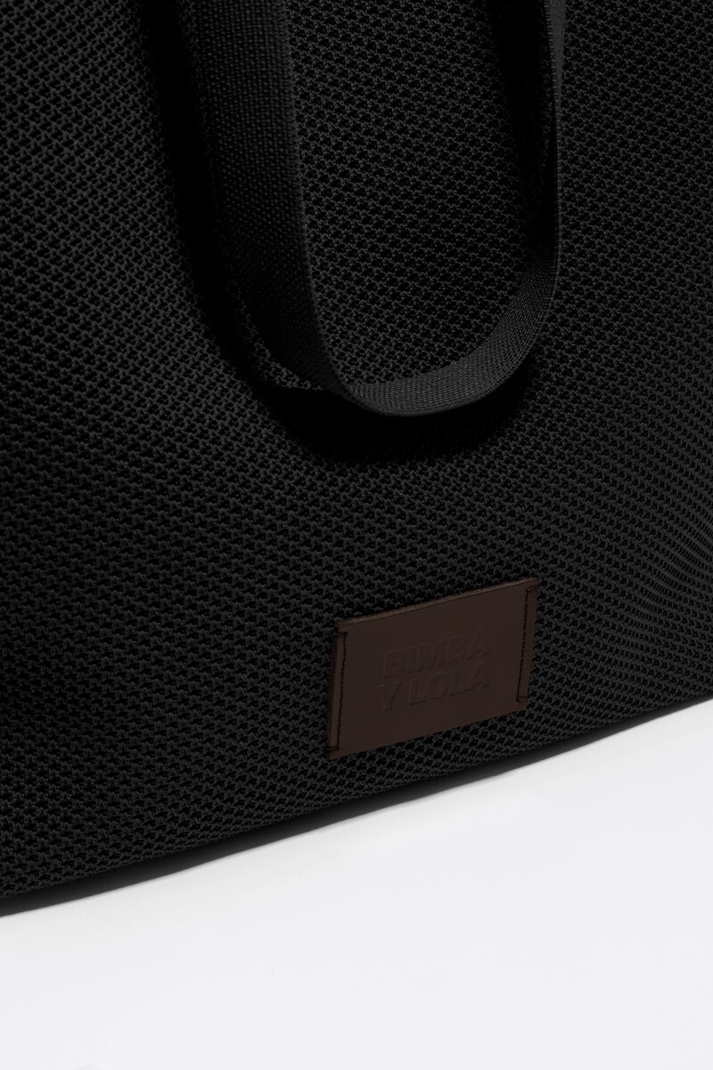 BOLSO SHOPPER FLYKNIT Negro