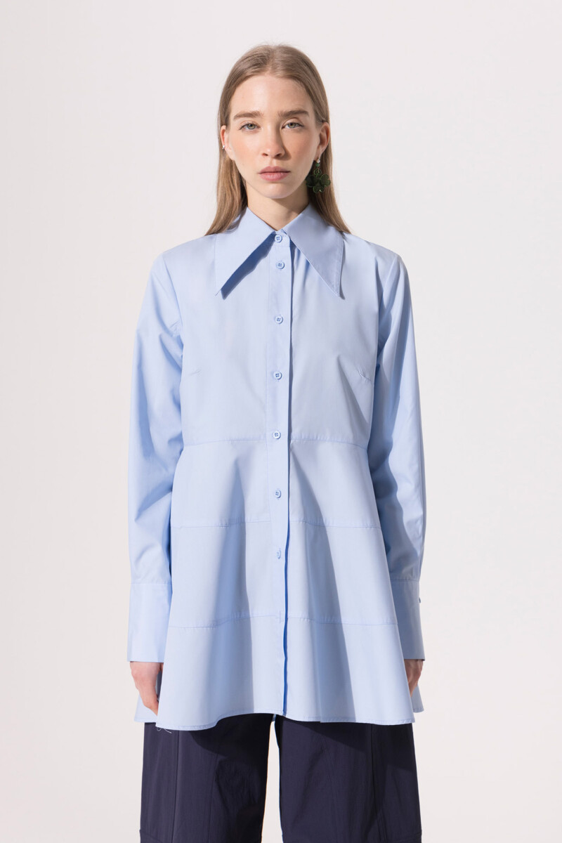 CAMISA ISLA Celeste