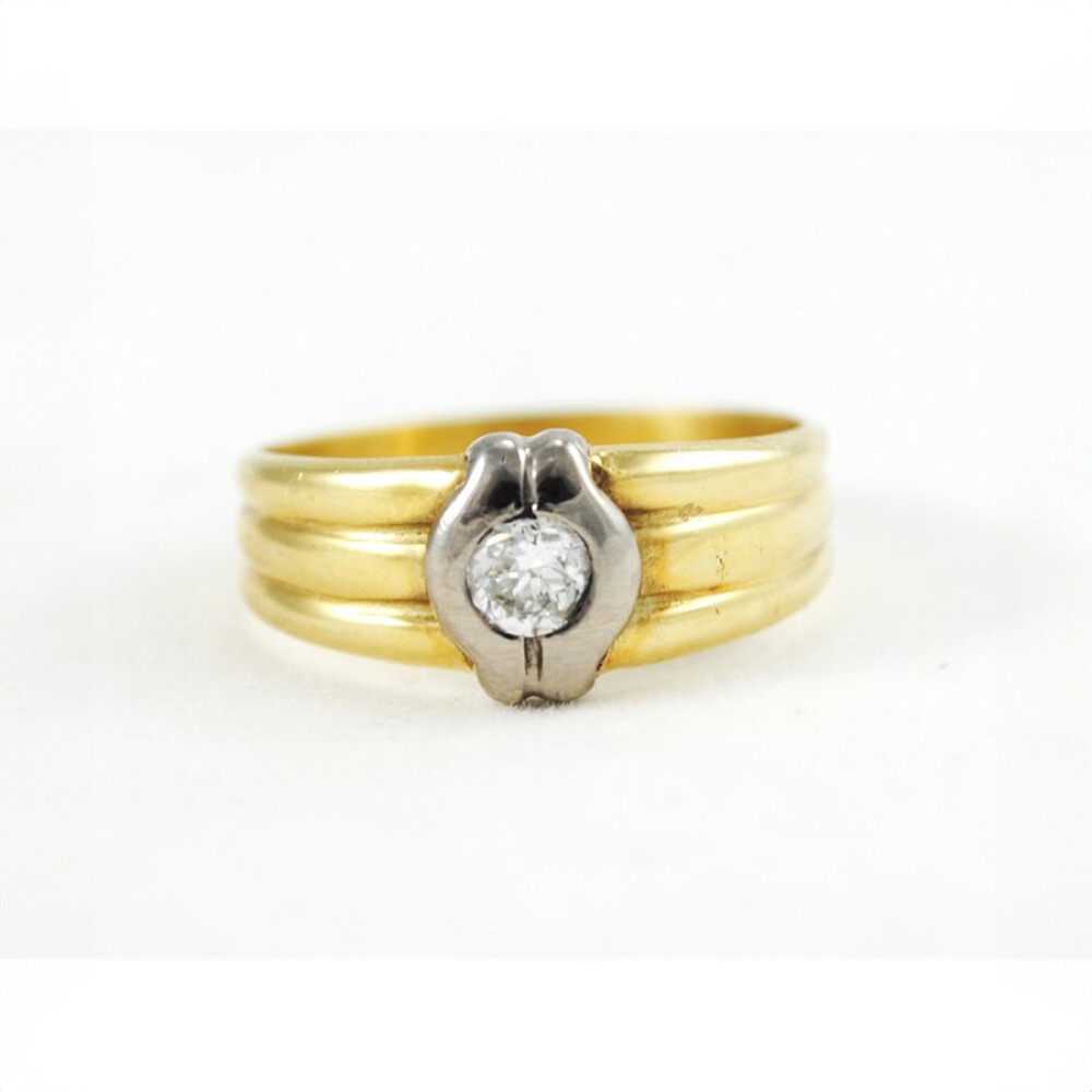 Anillo Oro 18K Con Brillante Anillo Oro 18K Con Brillante