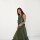 Wave Skirt Lino Verde