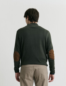 470996 SWEATER MEDIO CIERRE HARRINGTON LABEL Oliva