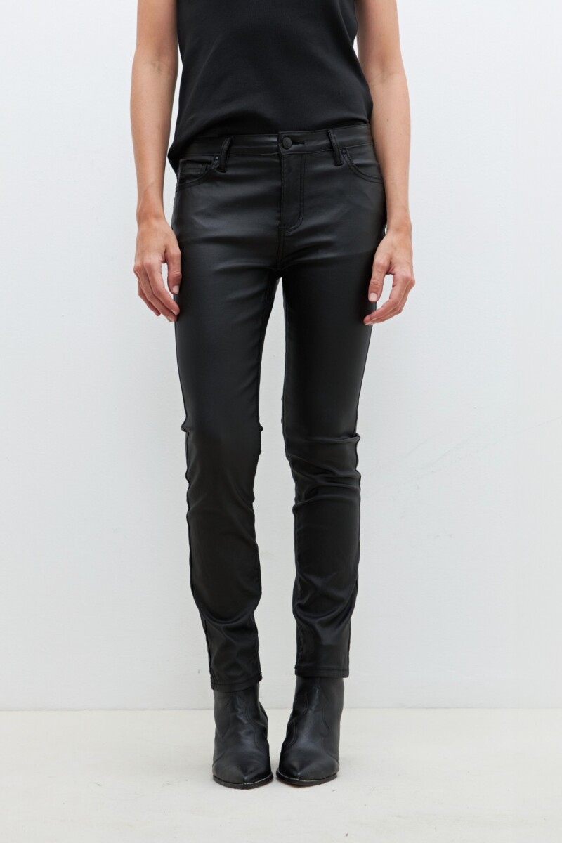 Jean slim engomado Celine negro