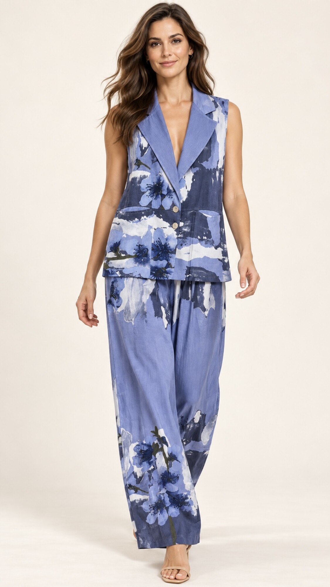 CONJUNTO ZIA ESTAMPADO AZUL