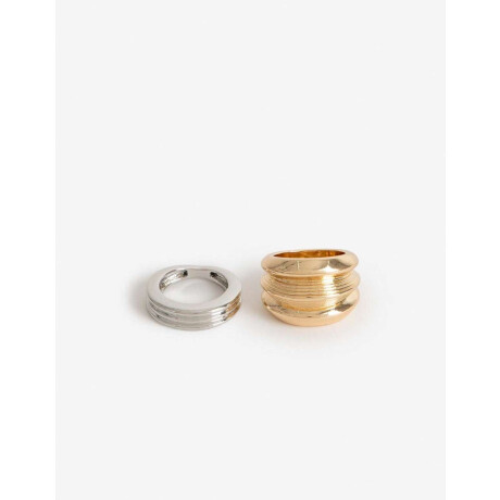 Anillo Set Metal Dorado