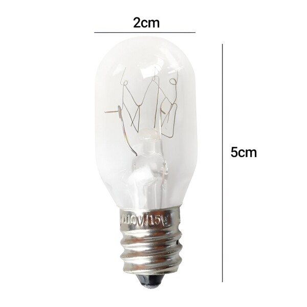 Lampara E14 Para Horno Heladera Lampara Sal 15W Luz Calidad Transparente