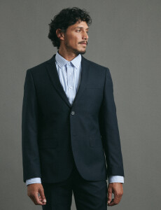 110262 SACO HARRINGTON LABEL Azul Oscuro