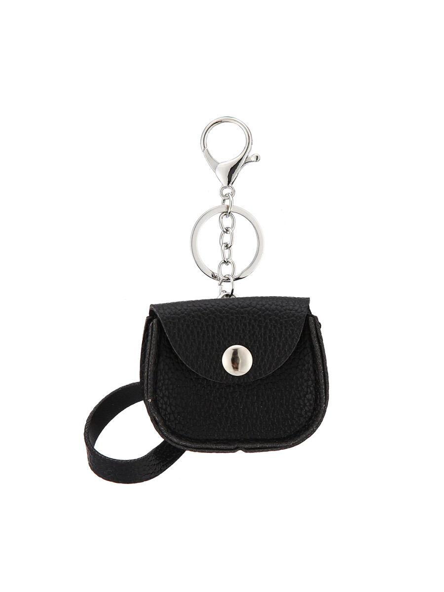 Portamonedas con Broche - Negro 