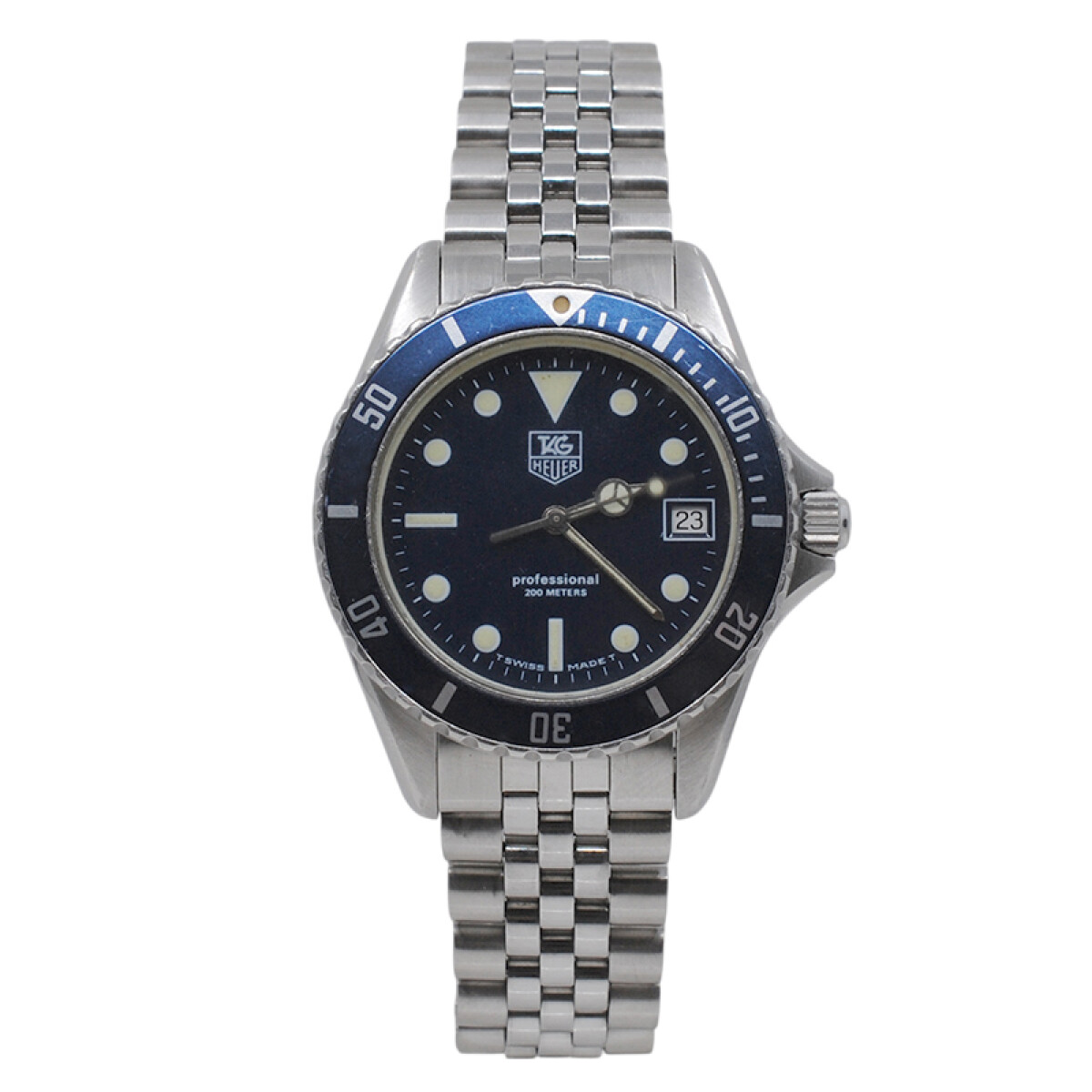 Tag Heuer Professional 200 metros. Quartz. 38 mm año 1980´S 