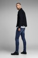 Jeans Skinny Fit, Con Lavado Para Simular Desgaste Natural Blue Denim