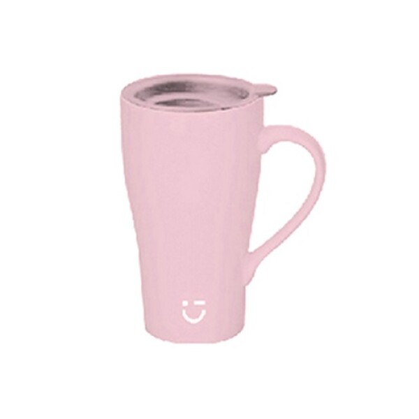 Taza cerámica 430ml rosa