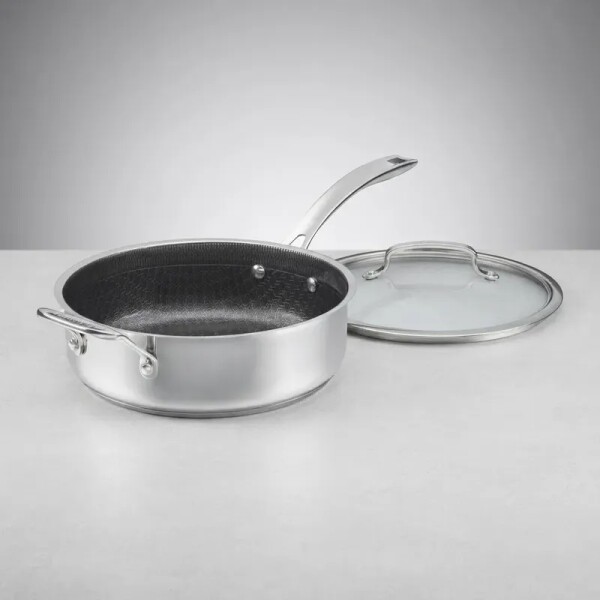 Sartén de acero inoxidable con revestimiento en cerámica y tapa. - Cuisinart Sartén de acero inoxidable con revestimiento en cerámica y tapa. - Cuisinart